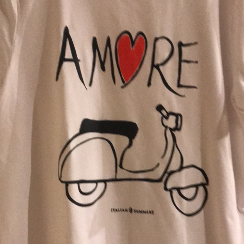 NWOT Short sleeve Tee with typical Italian Scooter Graphic size M - Picture 2 of 5